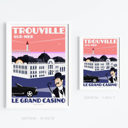 Affiche ''Trouville-sur-Mer, Le Casino''