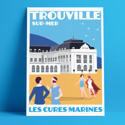 Affiche ''Trouville-sur-Mer, Les Cures Marines''