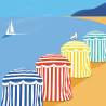 Affiche ''Trouville-sur-Mer, Reine des Parasols''