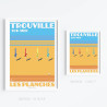 Affiche ''Trouville-sur-Mer, Les Planches"