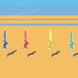 Affiche ''Trouville-sur-Mer, Les Planches"