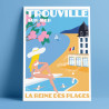 Affiche ''Trouville-sur-Mer, Reine des Plages"