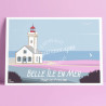 Affiche ''Belle-île-en-Mer, Le phare des Poulains"