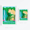 Affiche ''Villecroze les Grottes - Haut-Var''