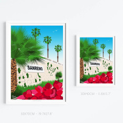 Affiche ''San Remo, Italie''