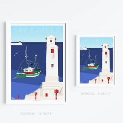 Affiche ''Saint-Jean-de-Luz"