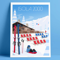 Affiche ''Isola 2000, le Chalet sur les pistes''