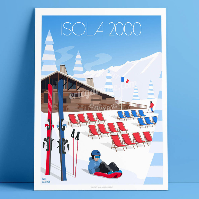 Affiche ''Isola 2000, le Chalet sur les pistes'' Affiche ''Isola 2000, le Chalet sur les pistes''