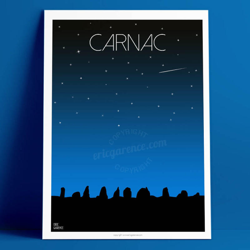 Affiche ''Carnac, Bretagne'' Affiche ''Carnac, Bretagne''