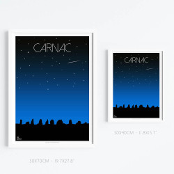Affiche ''Carnac, Bretagne''