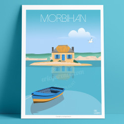 Affiche ''Saint-Cado Morbihan, Bretagne''