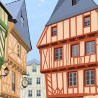 Affiche ''Vannes, Bretagne''
