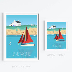 Affiche ''Bretagne, Le Sinagot'