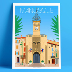 Affiche ''Manosque"