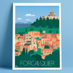 Affiche ''Forcalquier"