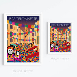 Affiche ''Barcelonnette"