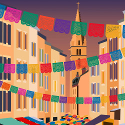 Affiche ''Barcelonnette"