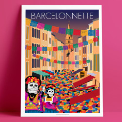 Affiche ''Barcelonnette"