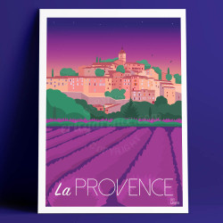 Affiche ''Banon, La Provence"