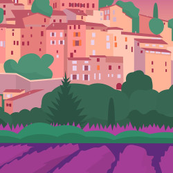Affiche ''Banon, La Provence"