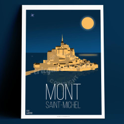 Affiche ''Mont-Saint-Michel"