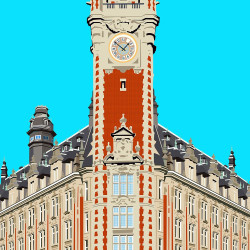 Affiche ''Lille, Capitale des Hauts de France"