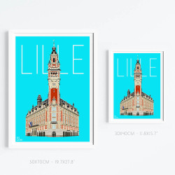Affiche ''Lille, Capitale des Hauts de France"