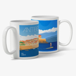 Mug "Antibes et la Paddle Girl"
