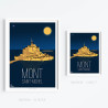 Affiche ''Mont-Saint-Michel"