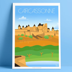 Affiche ''Carcassonne"