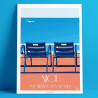 Affiche ''Nice, Nos 2 Chaises Bleues''