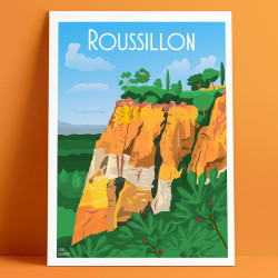 Poster ''Roussillon, Le sentier des ocres''