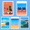 ART PACK - Nissa la Bella - Pack de 5 affiches de Nice by Eric Garence