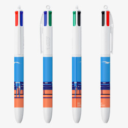 Stylos 4 couleurs "Nos 2 chaises bleues " BIC®