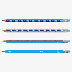 Crayon Gris Gomme "Nos 2 chaises bleues " BIC®