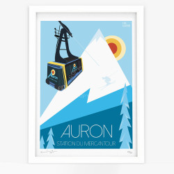 Affiche signée "Auron" par Eric Garence