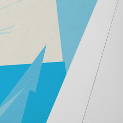 Affiche signée "Auron" par Eric Garence