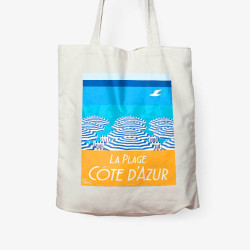 Tote Bag "La Plage, Côte d'Azur"