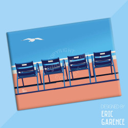 Magnet "Nos 4 Chaises Bleues"