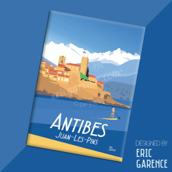 Magnet "Antibes et la paddle girl"