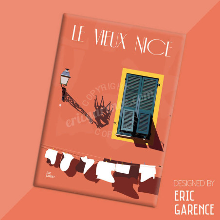 Magnet "Le Vieux Nice et le roi du Carnaval"