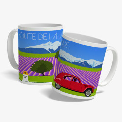 Mug "Route de la Lavande" par Eric Garence