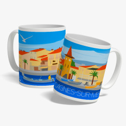 Mug "Cros de Cagnes-sur-Mer" par Eric Garence