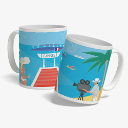 Mug "L'été à Cannes" par Eric Garence