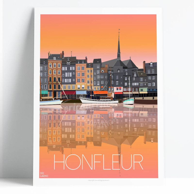 Poster "Honfleur at sunset"