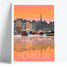 Poster "Honfleur at sunset"