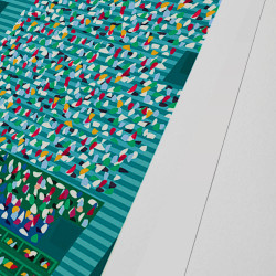 Hand signed art poster "Rolex Monte-Carlo Masters, 2025 by Eric Garence