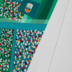 Affiche d'art signée à la main par Eric Garence "Rolex Monte-Carlo Masters, 2026"