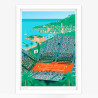 Affiche d'art signée à la main par Eric Garence "Rolex Monte-Carlo Masters, 2025"