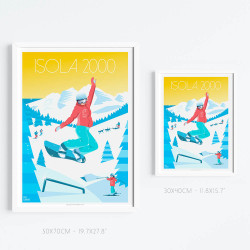Poster ''Isola 2000 Snowboard''